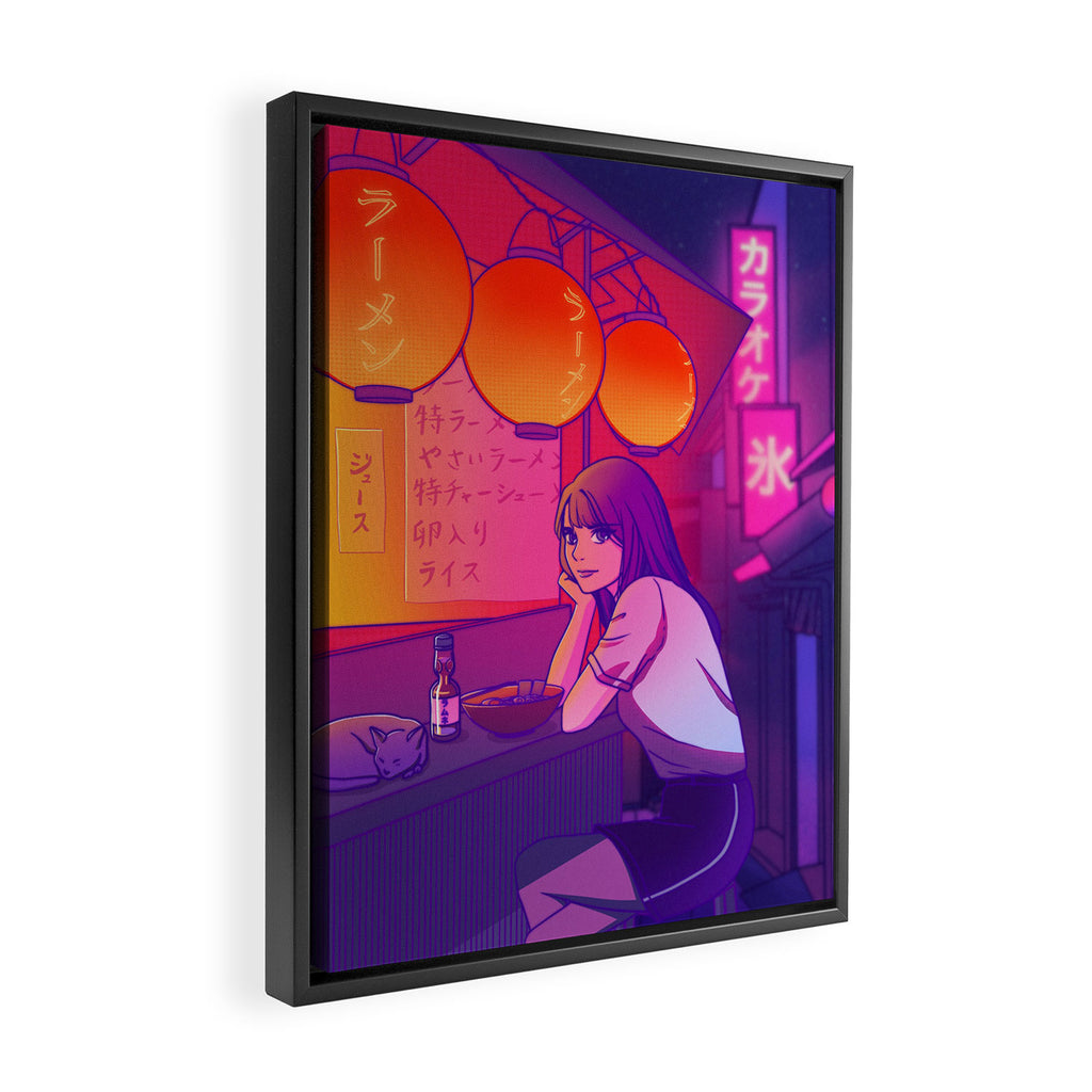 Ramen shop Framed Canvas Print Gallery Image 2