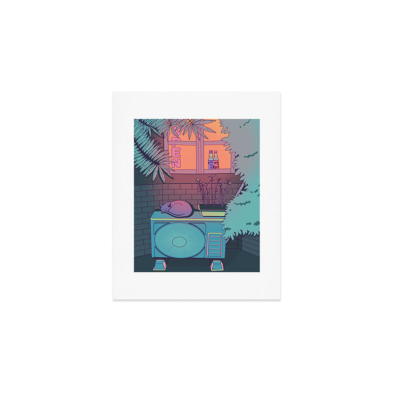 Ramune Cat Art Print Gallery Image 1
