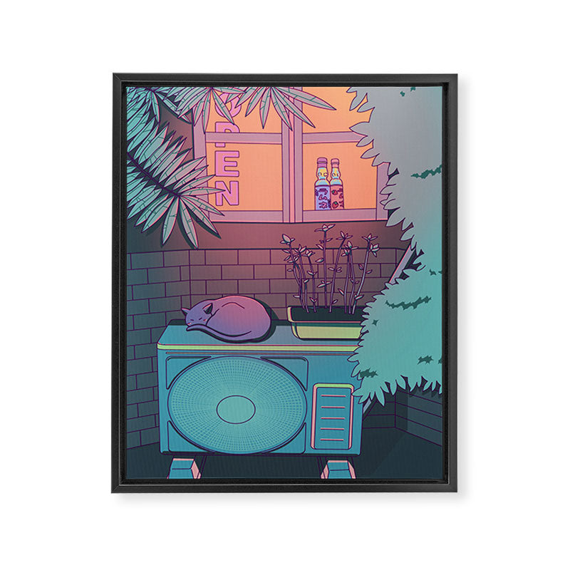 Ramune Cat Framed Canvas Print Gallery Image 6