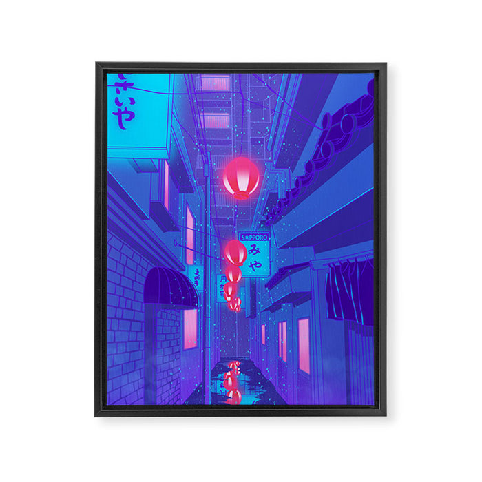Shibuya Nights Framed Canvas Print Gallery Image 1
