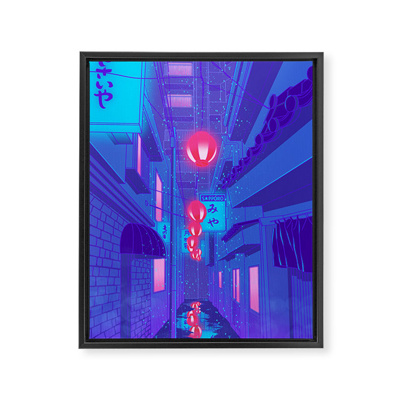 Shibuya Nights Framed Canvas Print Gallery Image 6
