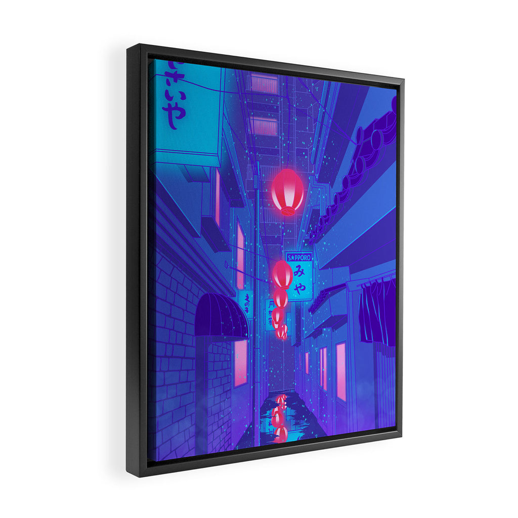 Shibuya Nights Framed Canvas Print Gallery Image 2