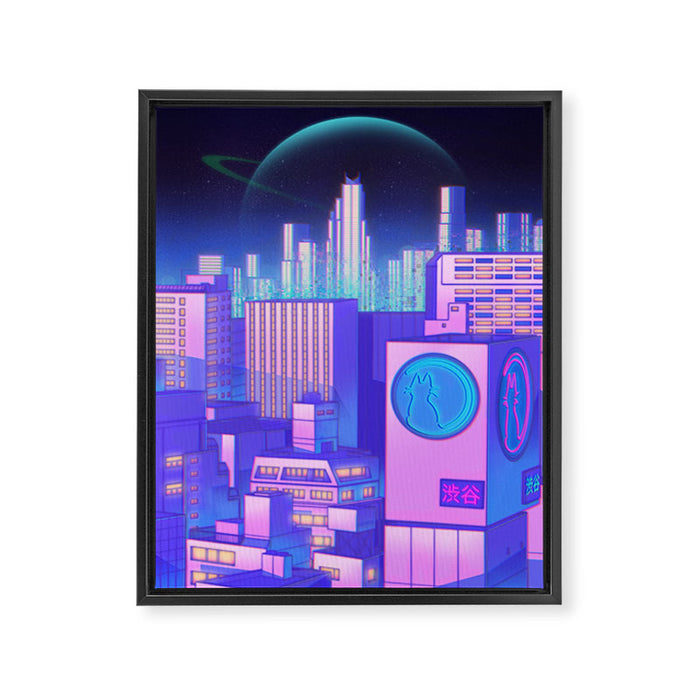 Space Shibuya Framed Canvas Print Gallery Image 1