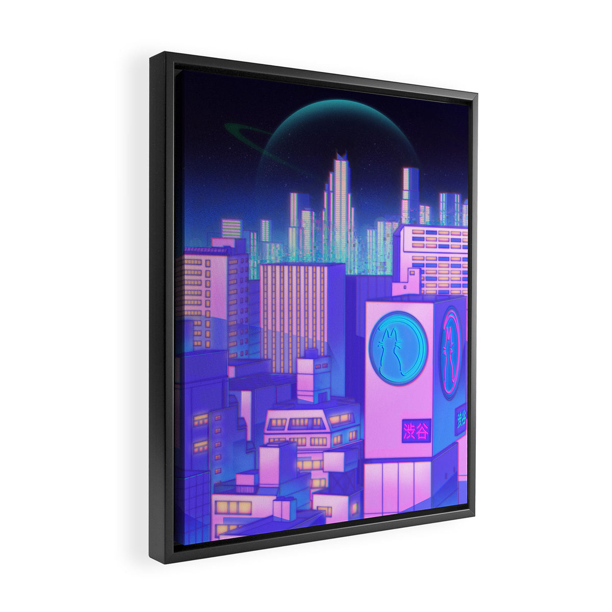 Space Shibuya Framed Canvas Print Gallery Image 2