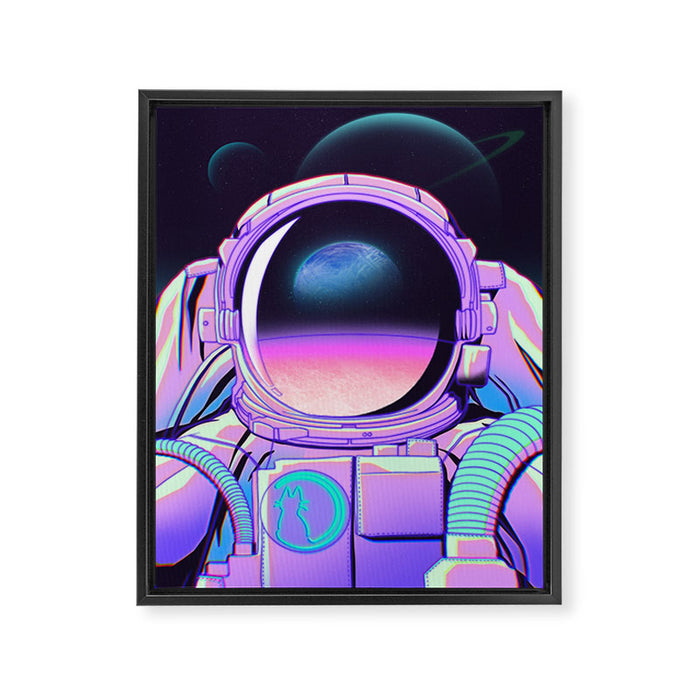 Space Travel 20XX Framed Canvas Print Gallery Image 1