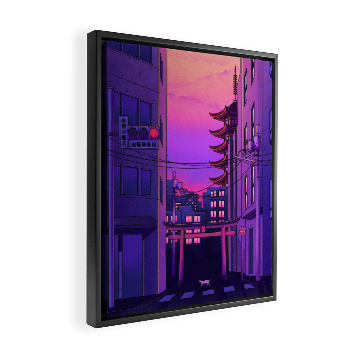 Tokyo Day Framed Canvas Print Gallery Image 2