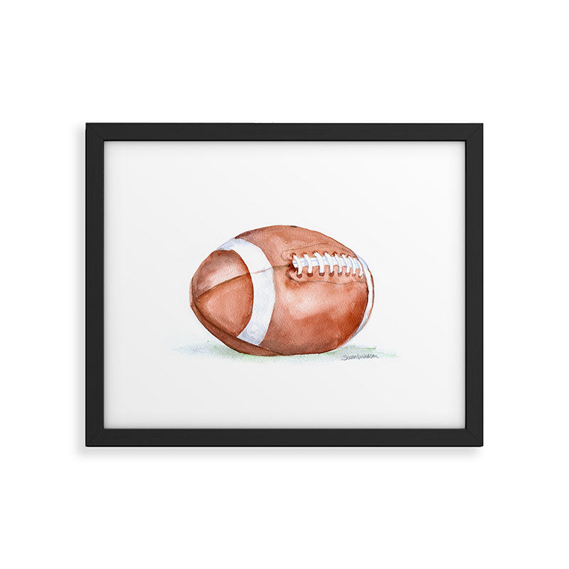 Football Watercolor Framed Art Print Gallery Image 5