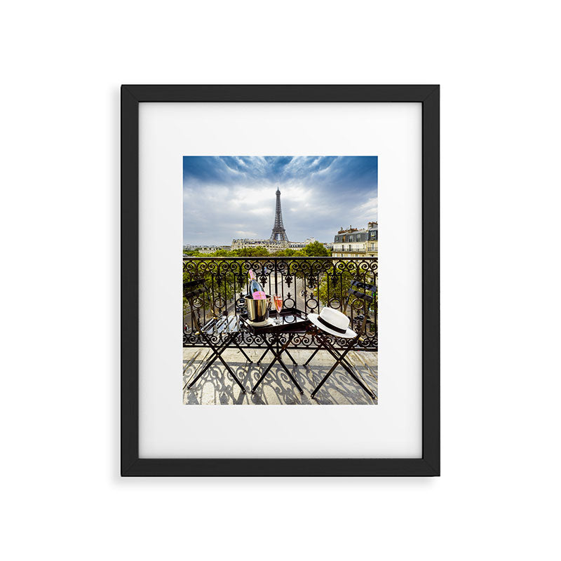 Eiffel Tower Paris Balcony View Framed Art Print Gallery Image 5