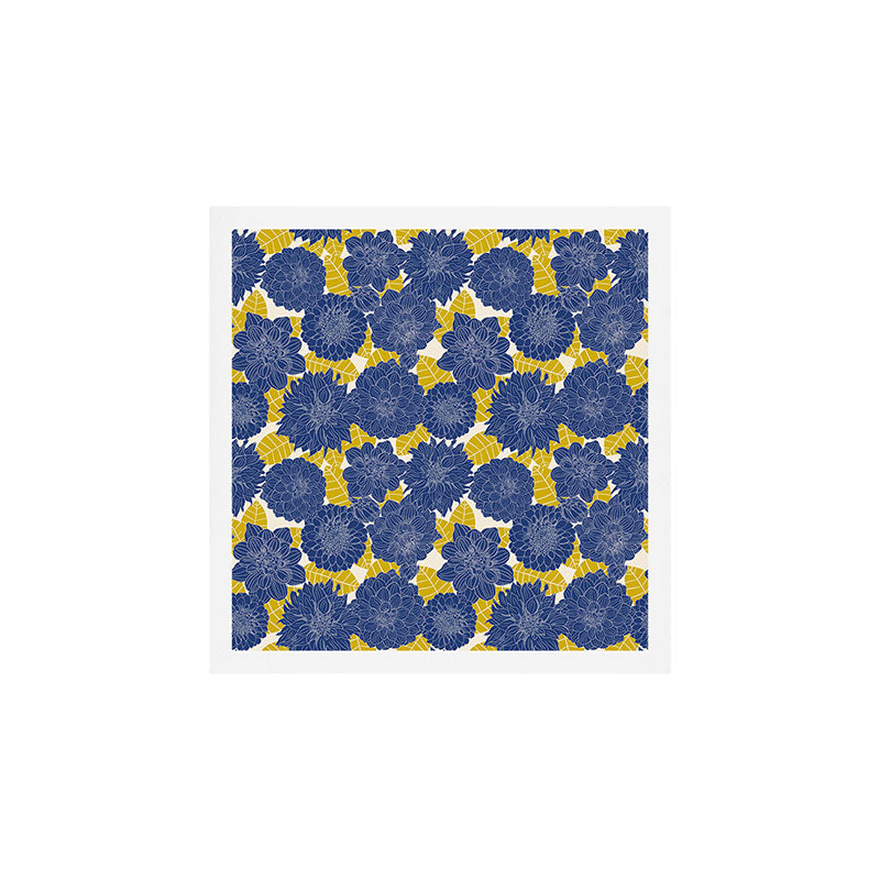 Blue Dahlias Art Print Gallery Image 1