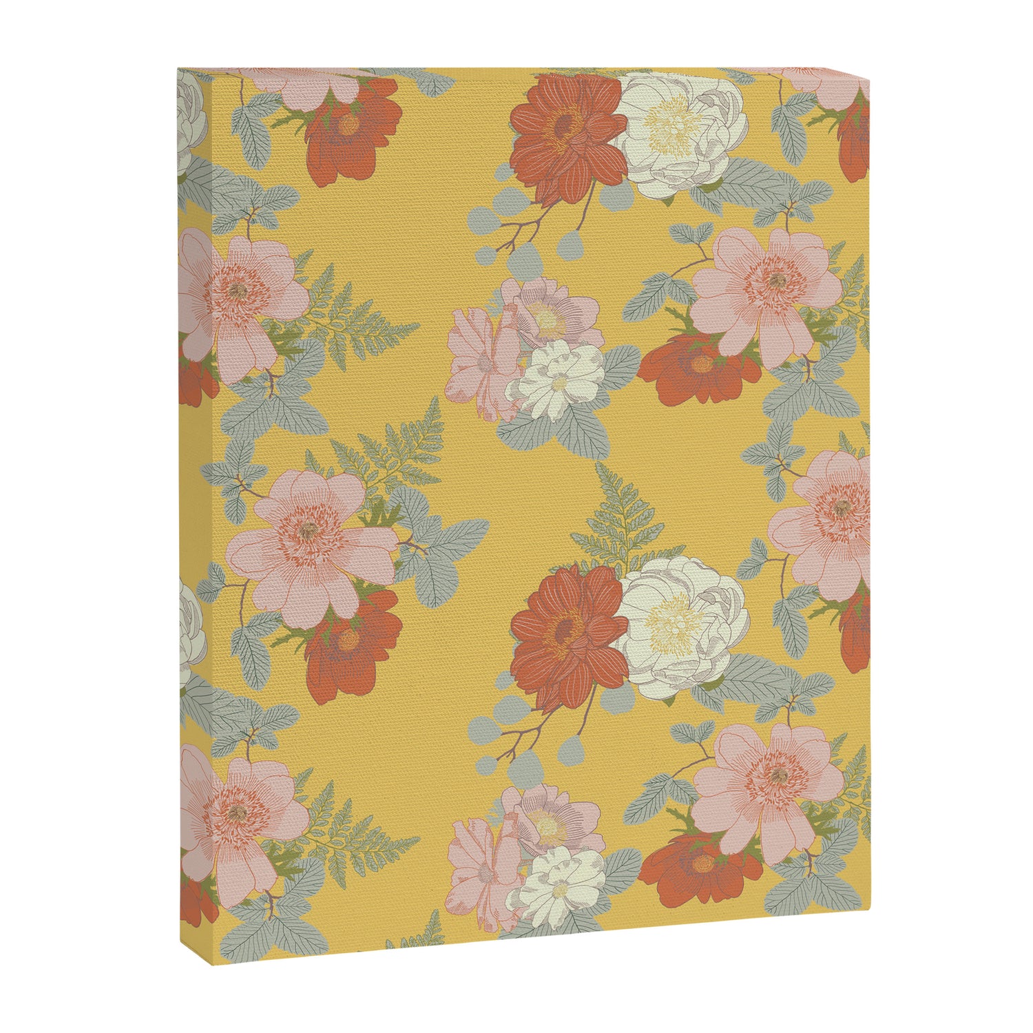 Bonjour in Yellow Canvas Print Gallery Image 8