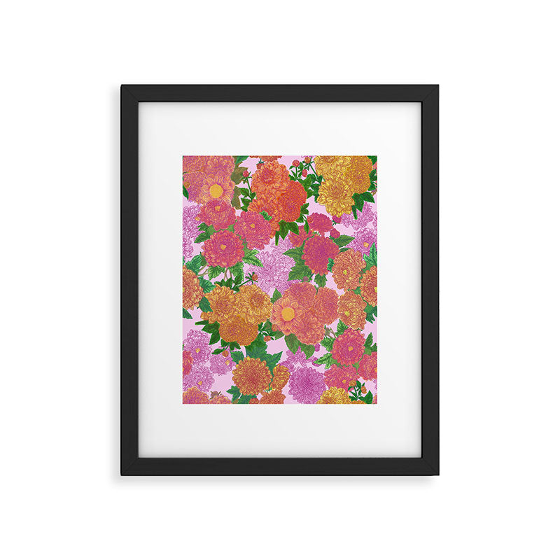 Darling Dahlias  Framed Art Print Gallery Image 6