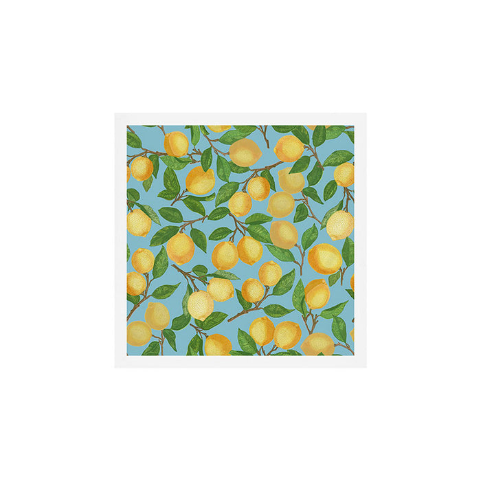 Lemonade on Blue Background Art Print Gallery Image 1