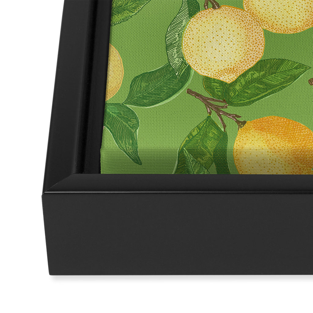 Lemonade on Green Framed Canvas Print Gallery Image 3