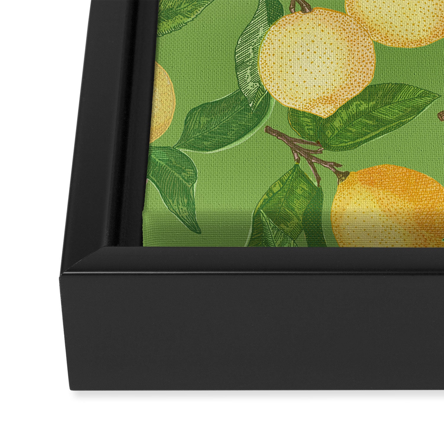 Lemonade on Green Framed Canvas Print Gallery Image 3