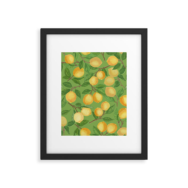 Lemonade on Green Framed Art Print Gallery Image 6