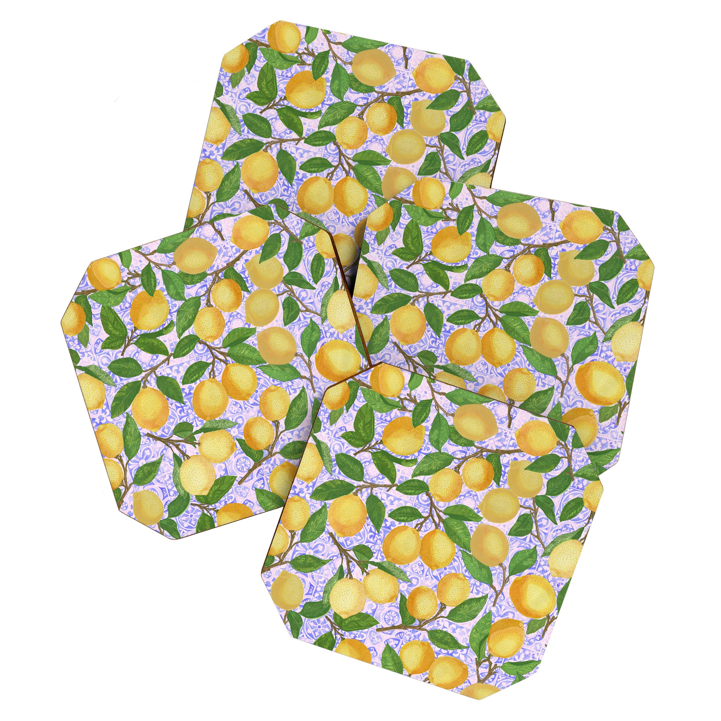 Lemonade on Pink Tile Coaster Gallery Image 1