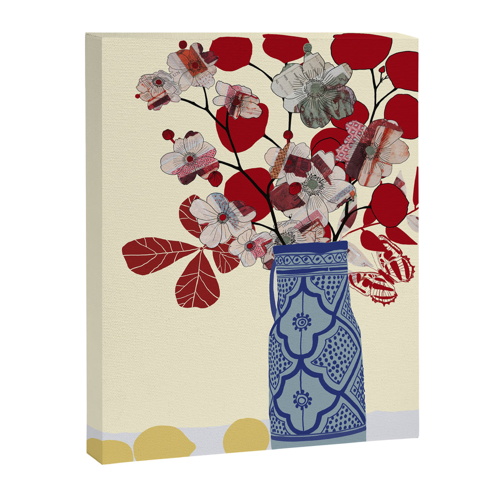 Red Flowers in Vase Canvas Print Gallery Image 8