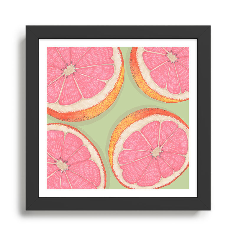 Sliced Grapefruit Framed Art Print Gallery Image 1