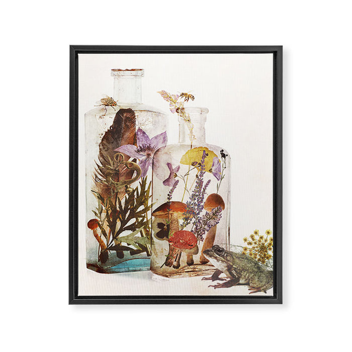 WITCH BOTTLES Framed Canvas Print Gallery Image 1