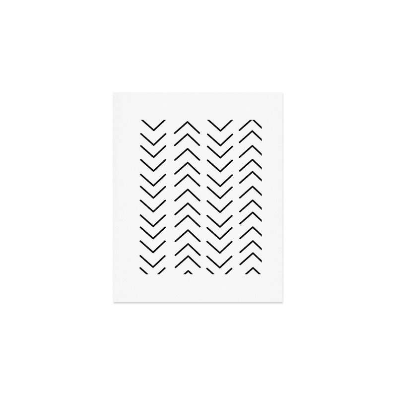 Mudcloth Black and White Art Print Gallery Image 1