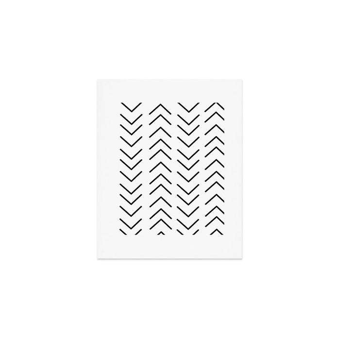 Mudcloth Black and White Art Print Gallery Image 1