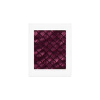 Burgundy Red Art Deco Pattern Art Print Gallery Image 1