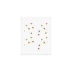 Gold Glitter Bees Pattern Art Print Gallery Image 1