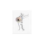 Just Breathe Dandelion Inspirational Art Print Gallery Image 1