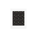 Moody Wildflowers Black Floral Pattern Art Print Gallery Image 1