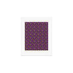 Neon Purple Green Leopard Pattern Art Print Gallery Image 1