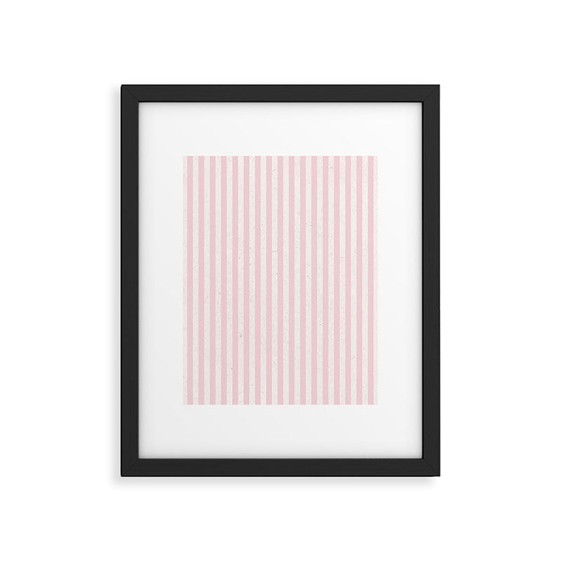 Pink Stripes Framed Art Print Gallery Image 6