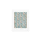 Rustic Beach Driftwood Vacation Blue Texture Art Print Gallery Image 1