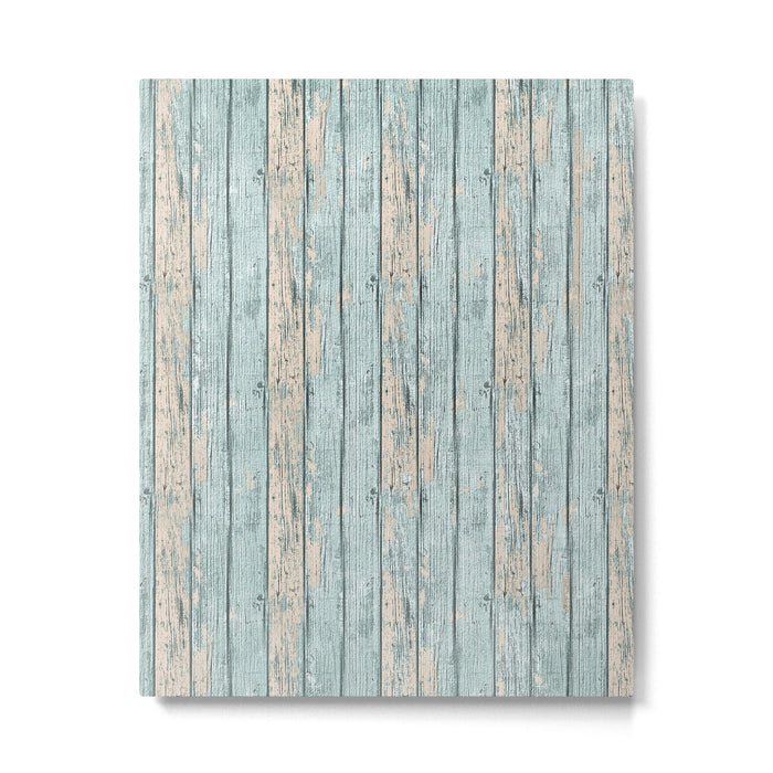 Rustic Beach Driftwood Vacation Blue Texture Metal Print Gallery Image 1