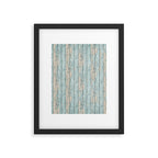 Rustic Beach Driftwood Vacation Blue Texture Framed Art Print Gallery Image 6