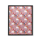 Colorful Scandinavian festive holiday animals Framed Canvas Print Gallery Image 8