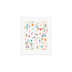 Fun beach pattern Art Print Gallery Image 1