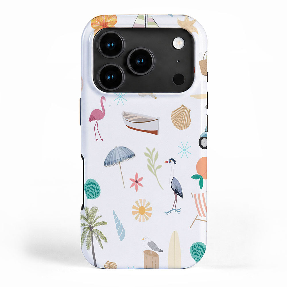 Fun beach pattern iPhone Case Gallery Image 1