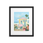 Retro beach house Framed Art Print Gallery Image 5