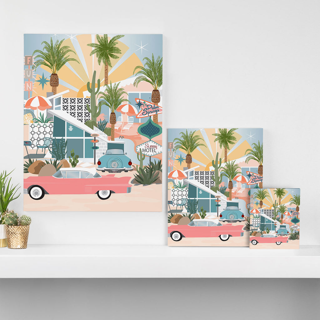 Retro Palm Springs Canvas Print Gallery Image 3