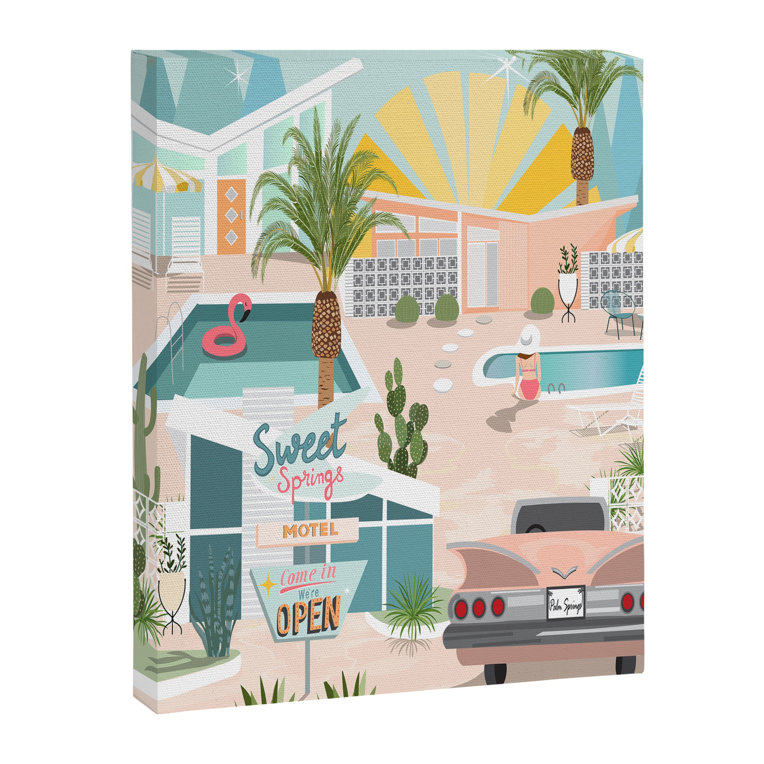 Retro Palm Springs III Canvas Print Gallery Image 3