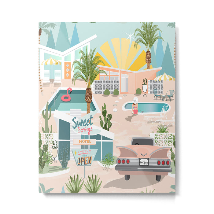Retro Palm Springs III Metal Print Gallery Image 1