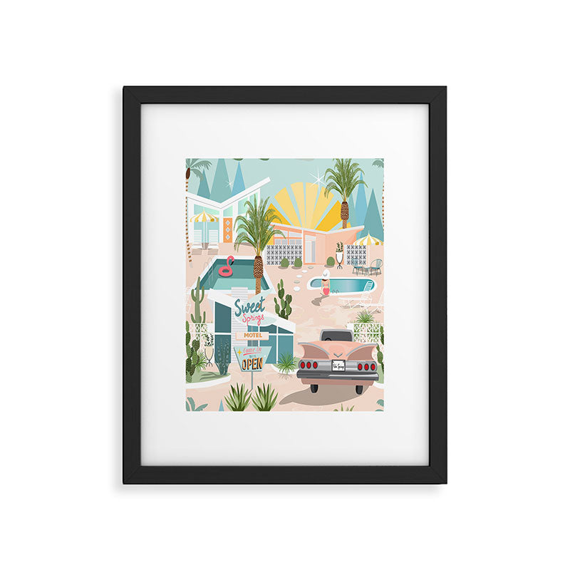 Retro Palm Springs III Framed Art Print Gallery Image 6