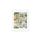 Tuscan villas watercolor Art Print Gallery Image 1