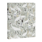 Whooping cranes neutral beige and white Canvas Print Gallery Image 8