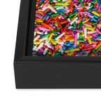 Rainbow Sprinkles Sweet Candy Colorful Framed Canvas Print Gallery Image 3