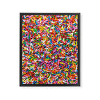 Rainbow Sprinkles Sweet Candy Colorful Framed Canvas Print Gallery Image 6