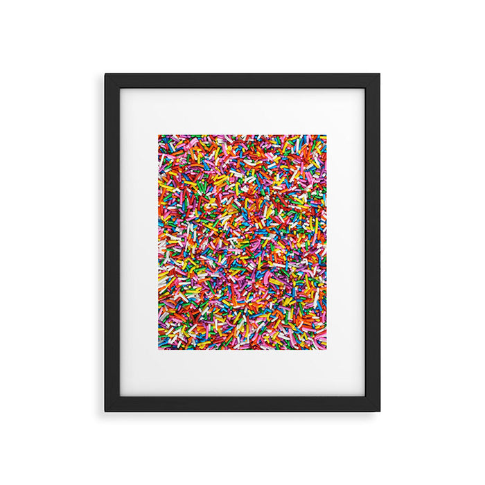 Rainbow Sprinkles Sweet Candy Colorful Framed Art Print Gallery Image 1
