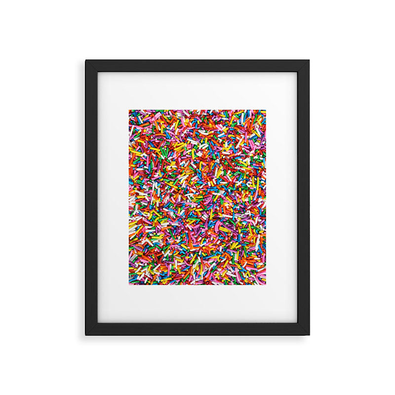 Rainbow Sprinkles Sweet Candy Colorful Framed Art Print Gallery Image 5
