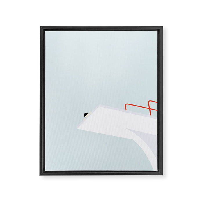 HØJDESKRÆK Framed Canvas Print Gallery Image 1