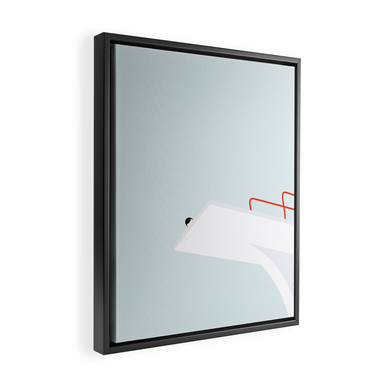 HØJDESKRÆK Framed Canvas Print Gallery Image 2